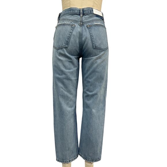 Re/Done '70S' Blue Cotton Rigid Stove Pipe Jeans Size 28 - Picture 3 of 5